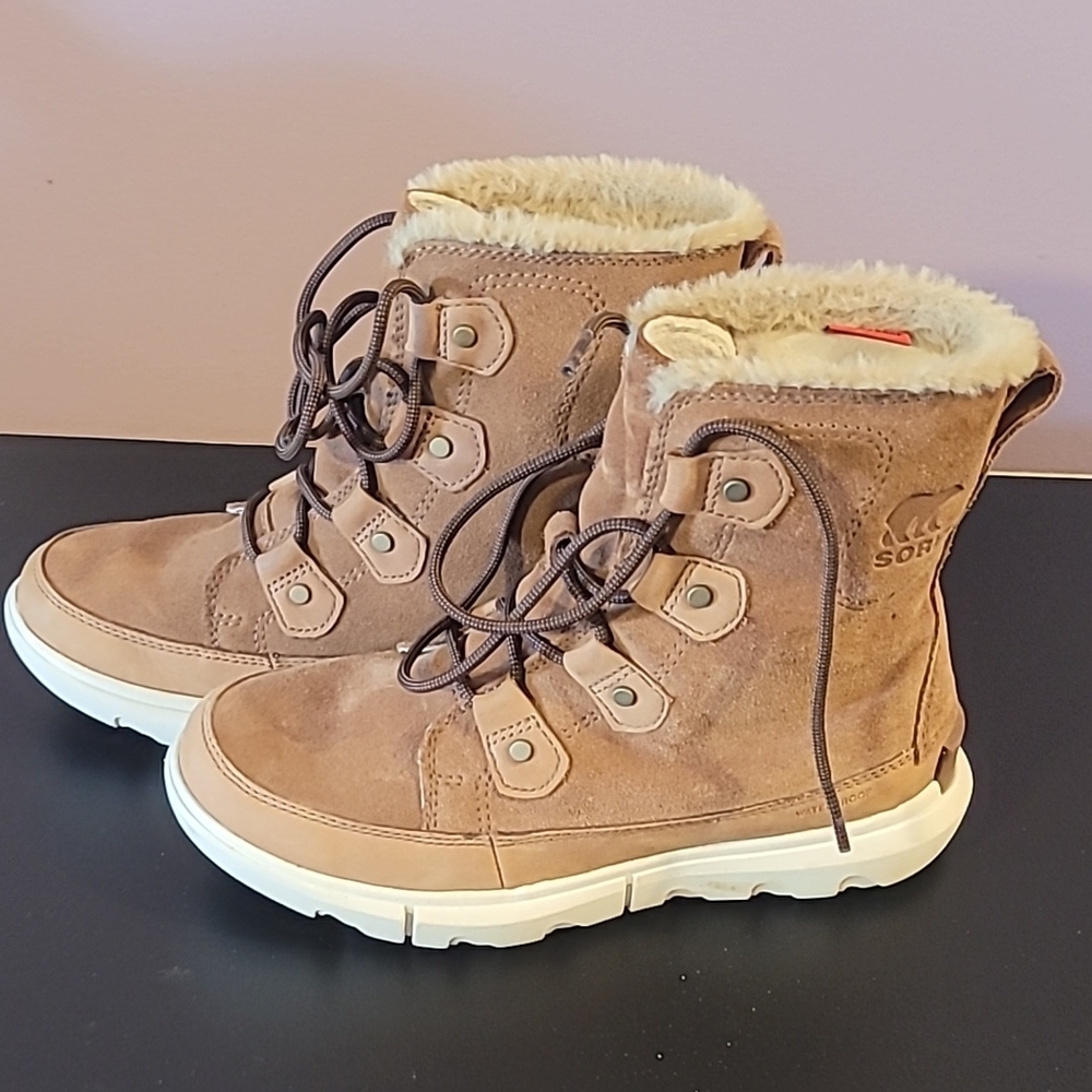 Sorel Tan Suede Winter Boots